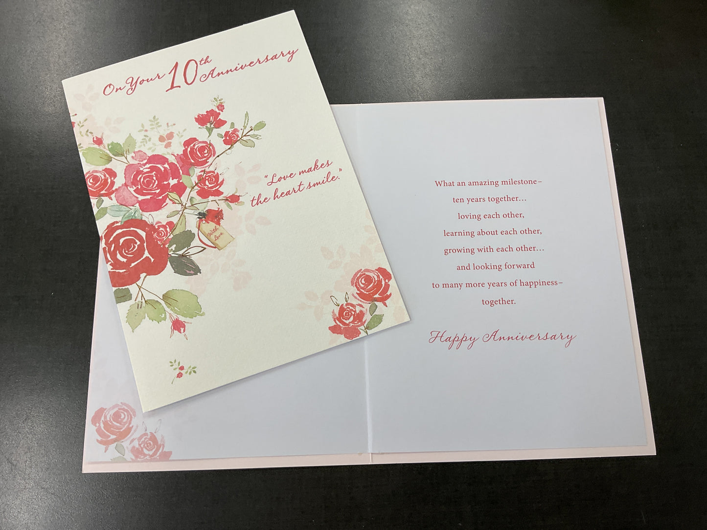 10th Anniversary Card