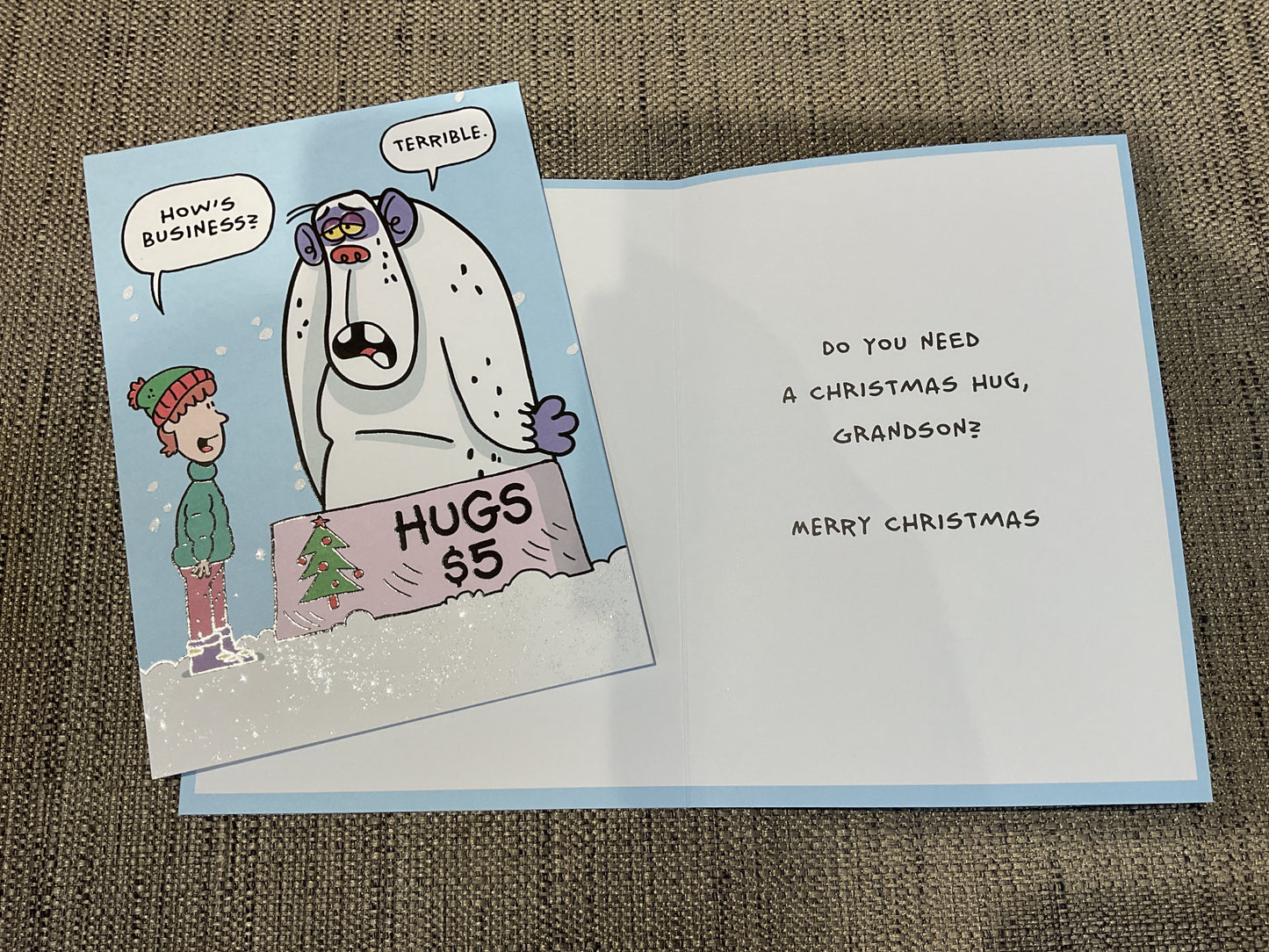 Grandson Christmas Card