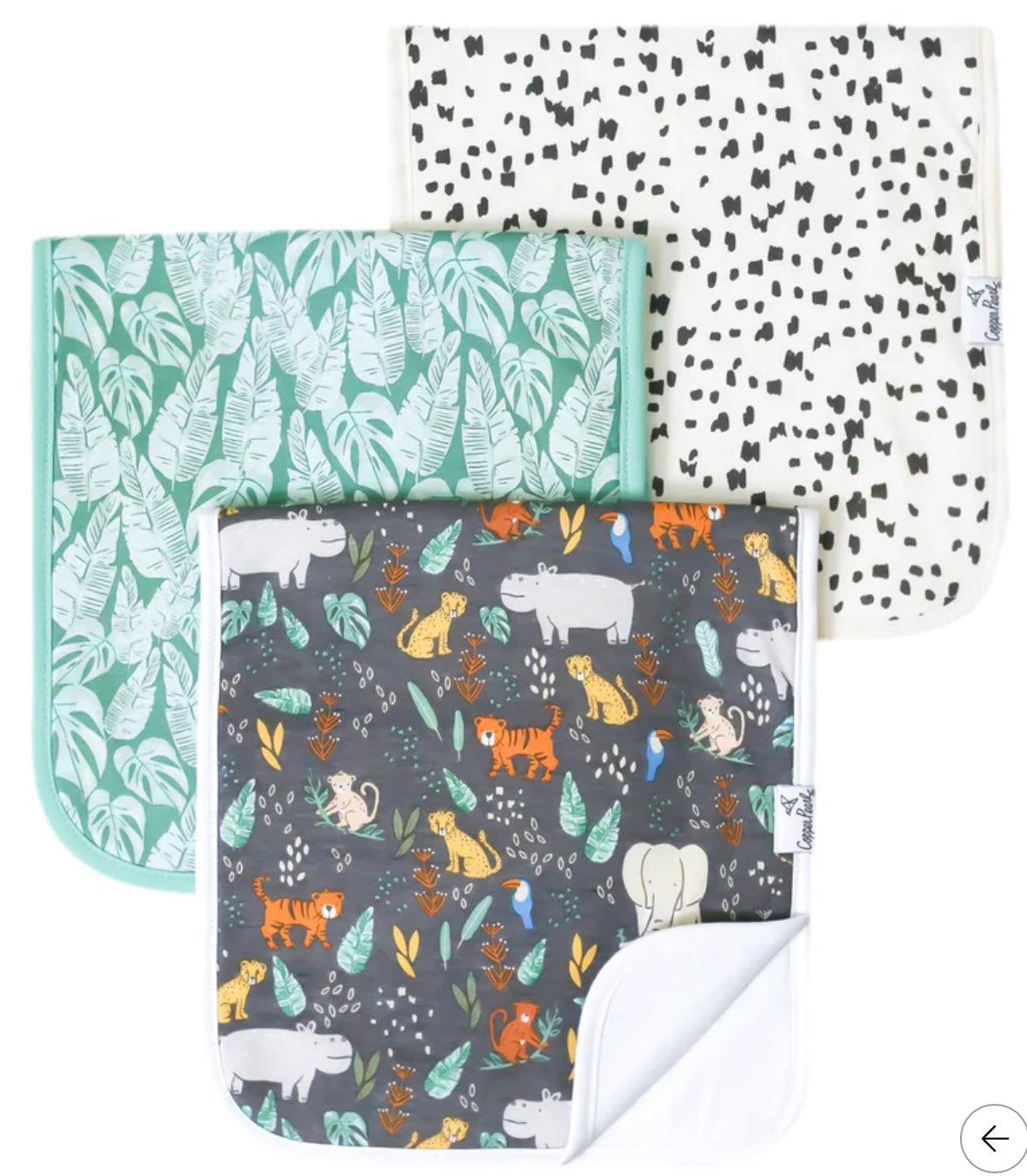 Copper Pearl Premium Burp Cloths