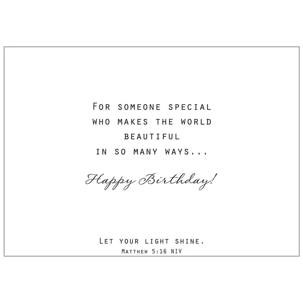 Painting Girl - Faith Birthday Value Card