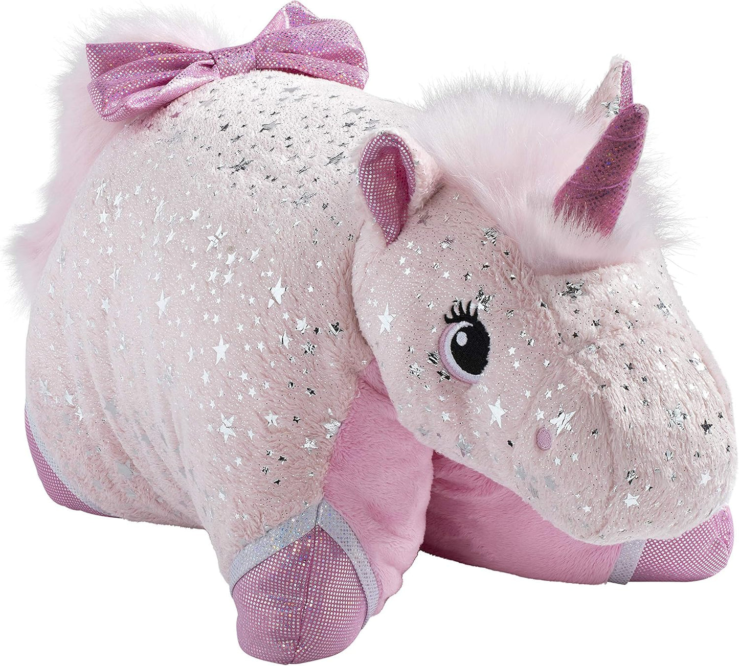 Pillow Pets Pink Sparkly Unicorn Plush Toy