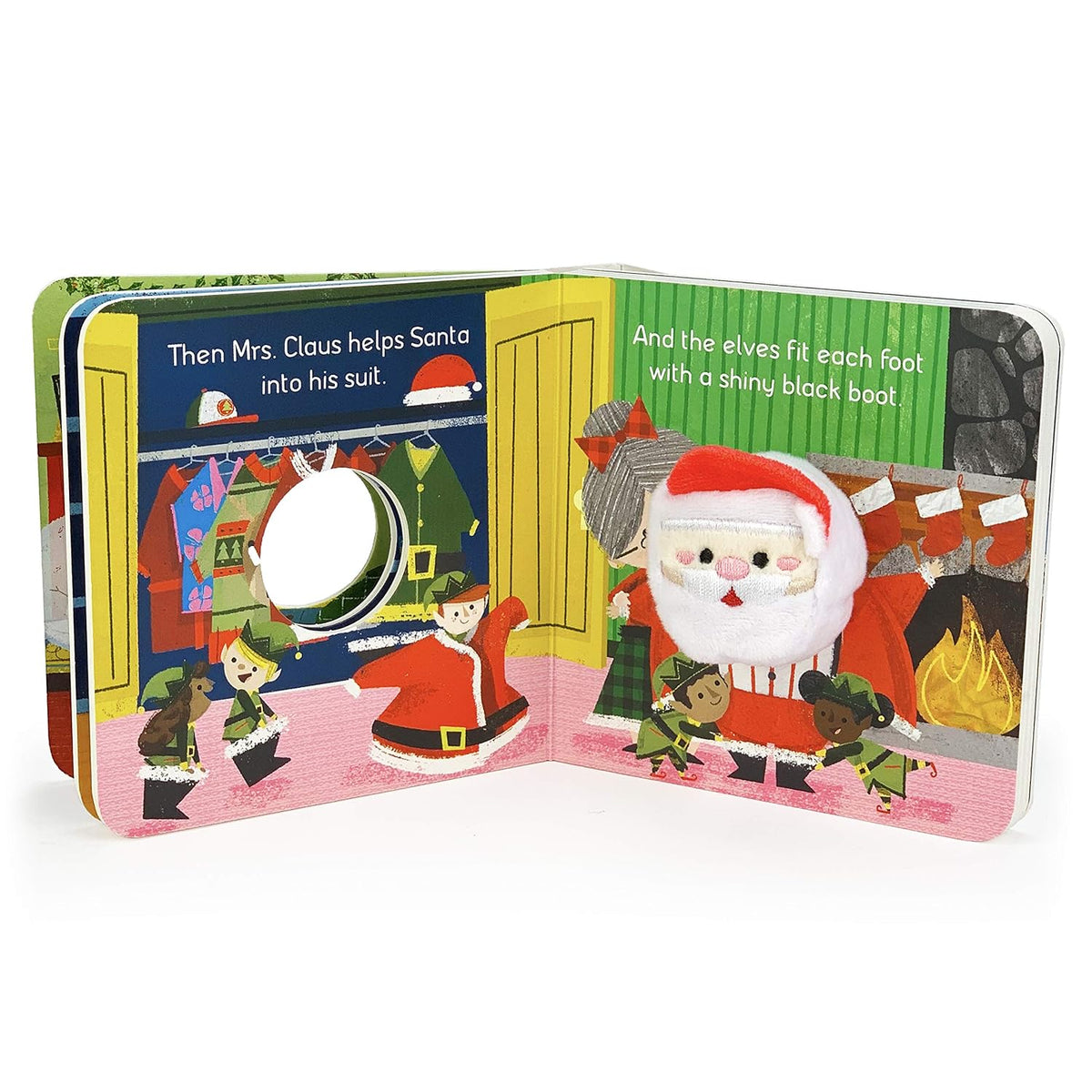 Santa's Big Day Finger Puppet Christmas Board Book