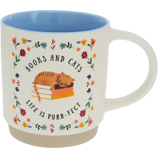Books & Cats - 18 oz Mug