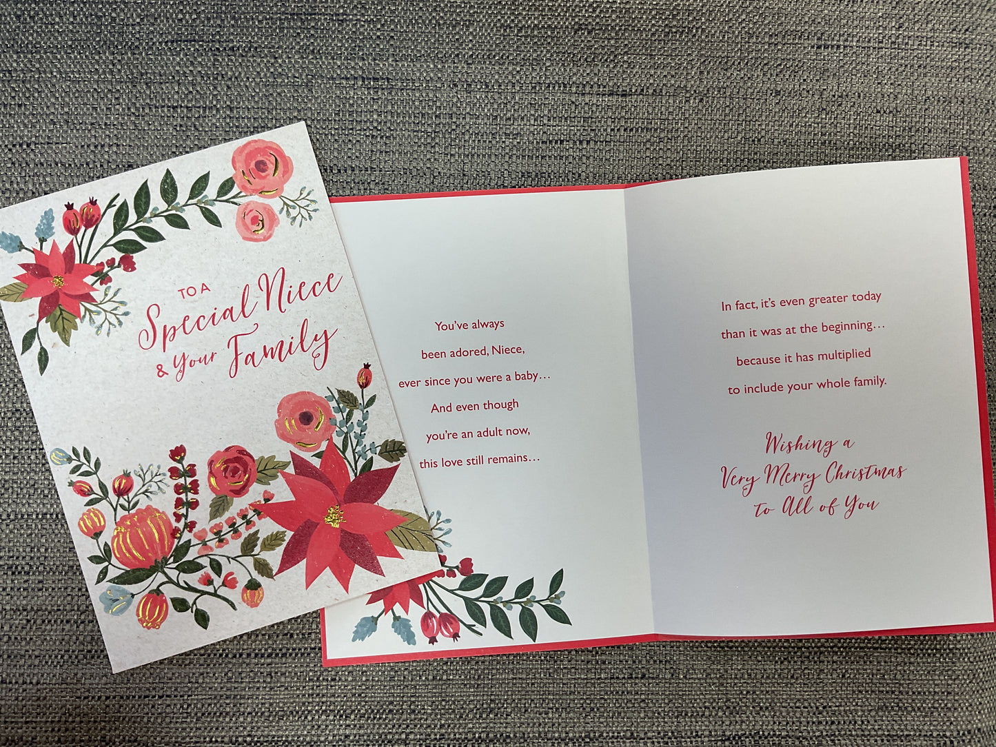 Niece & Family Christmas Card