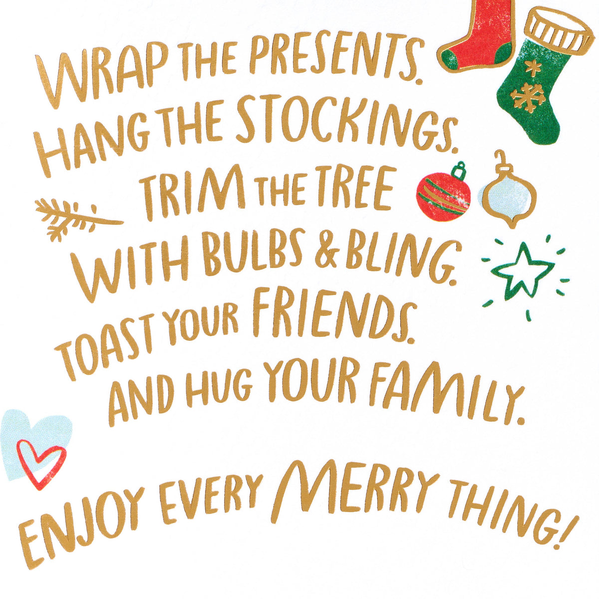 Merry Everything Christmas Celebration Greeting Card