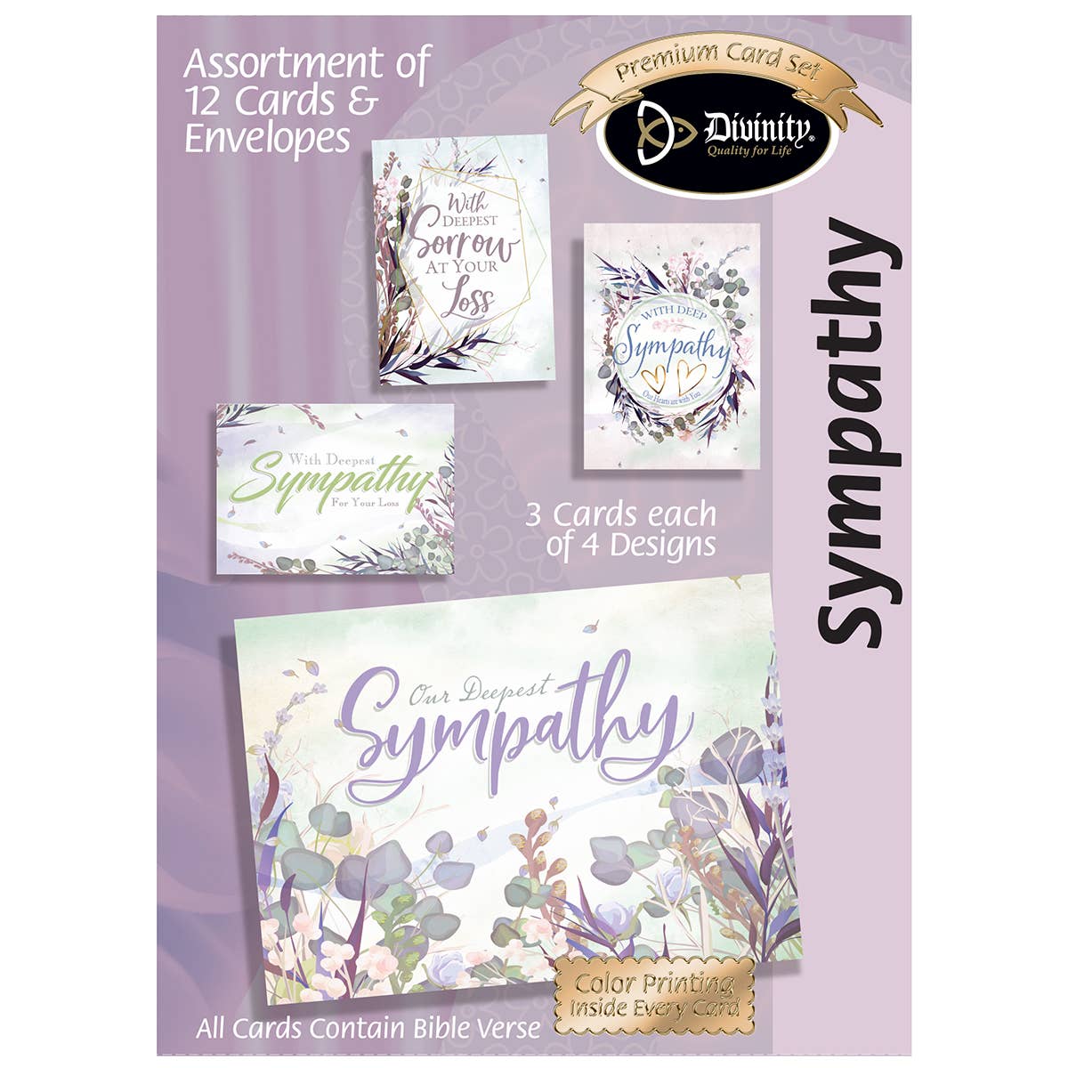 Boxed Cards: Sympathy-Trendy Watercolor Grass