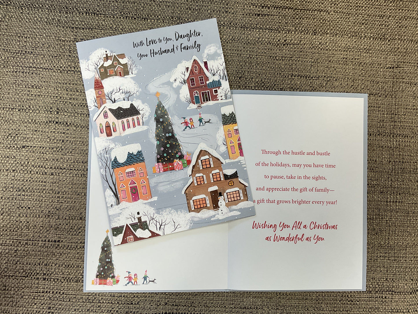 Daughter and Family Christmas Card