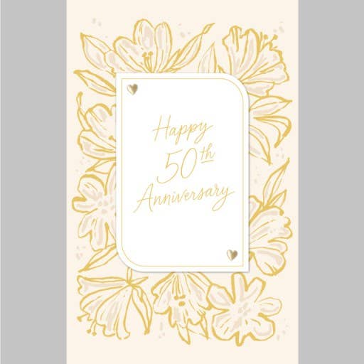 50th Wedding Anniversary Card