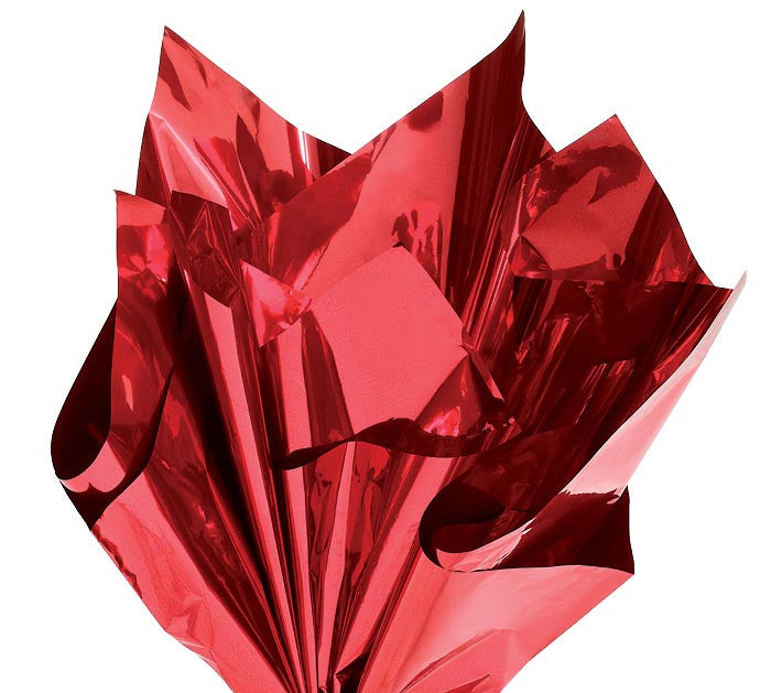 Red Metallic Tissue Paper