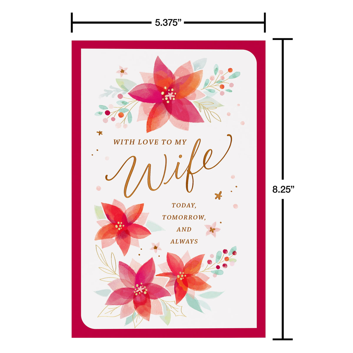 Christmas Card for Wife Today, Tomorrow and Always
