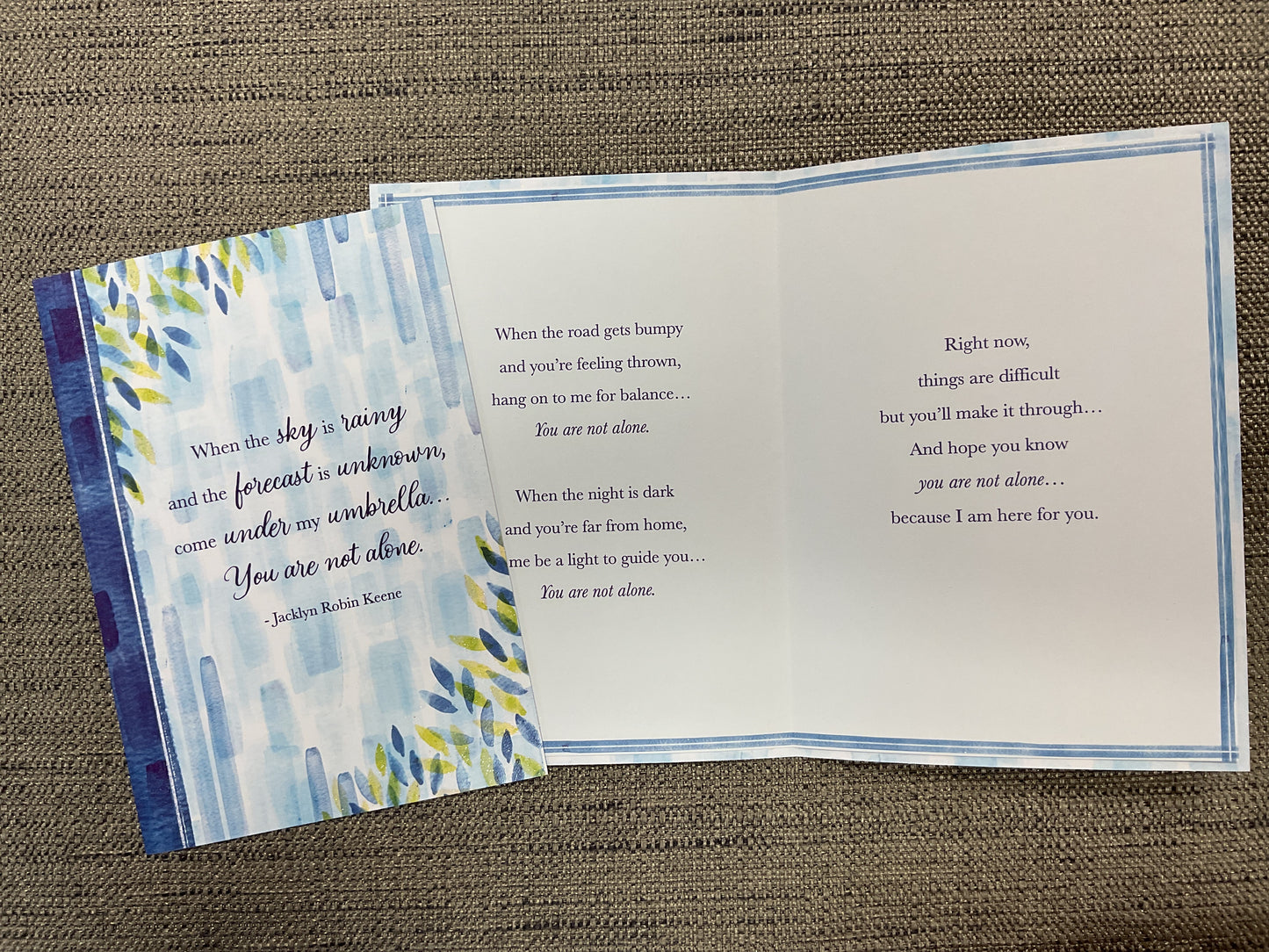 Difficult Time - Encouragement Card