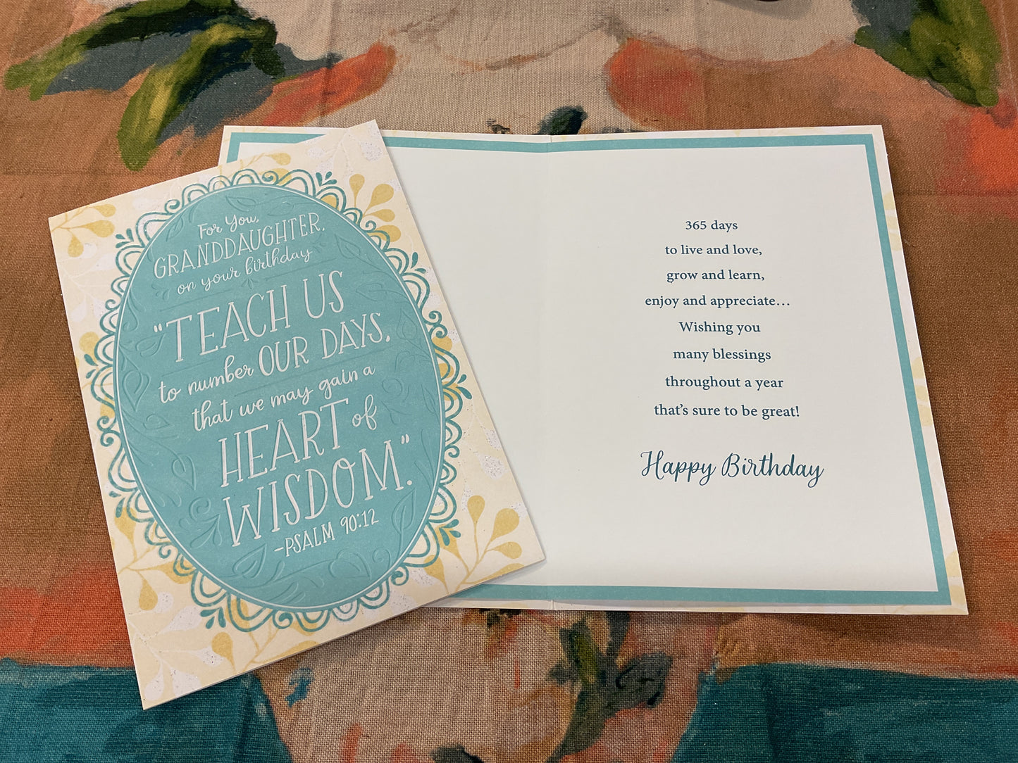 Granddaughter Birthday Card