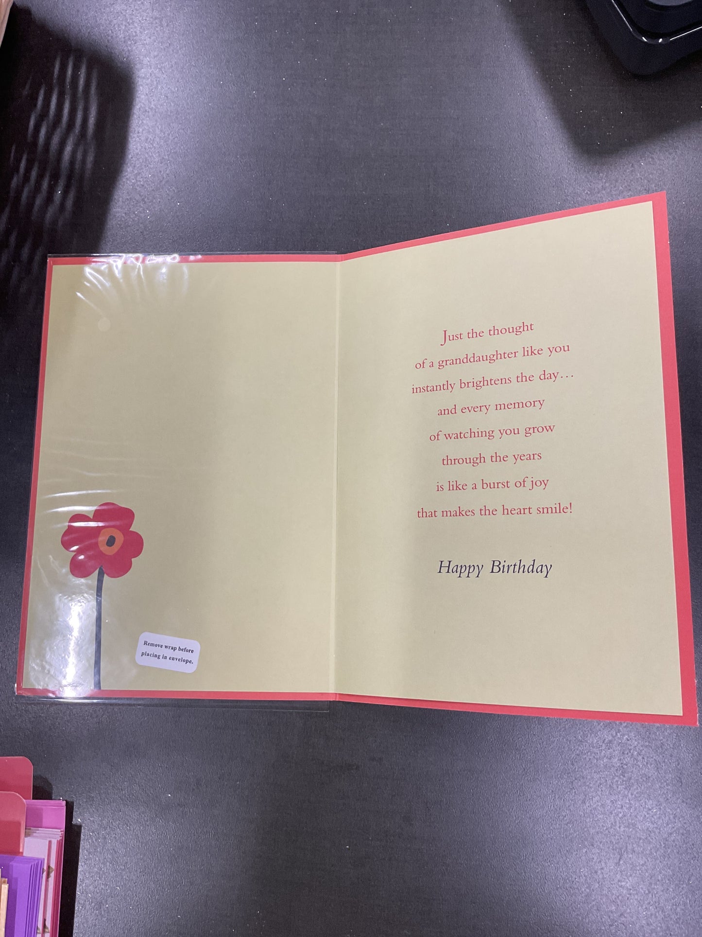 Granddaughter Birthday Card