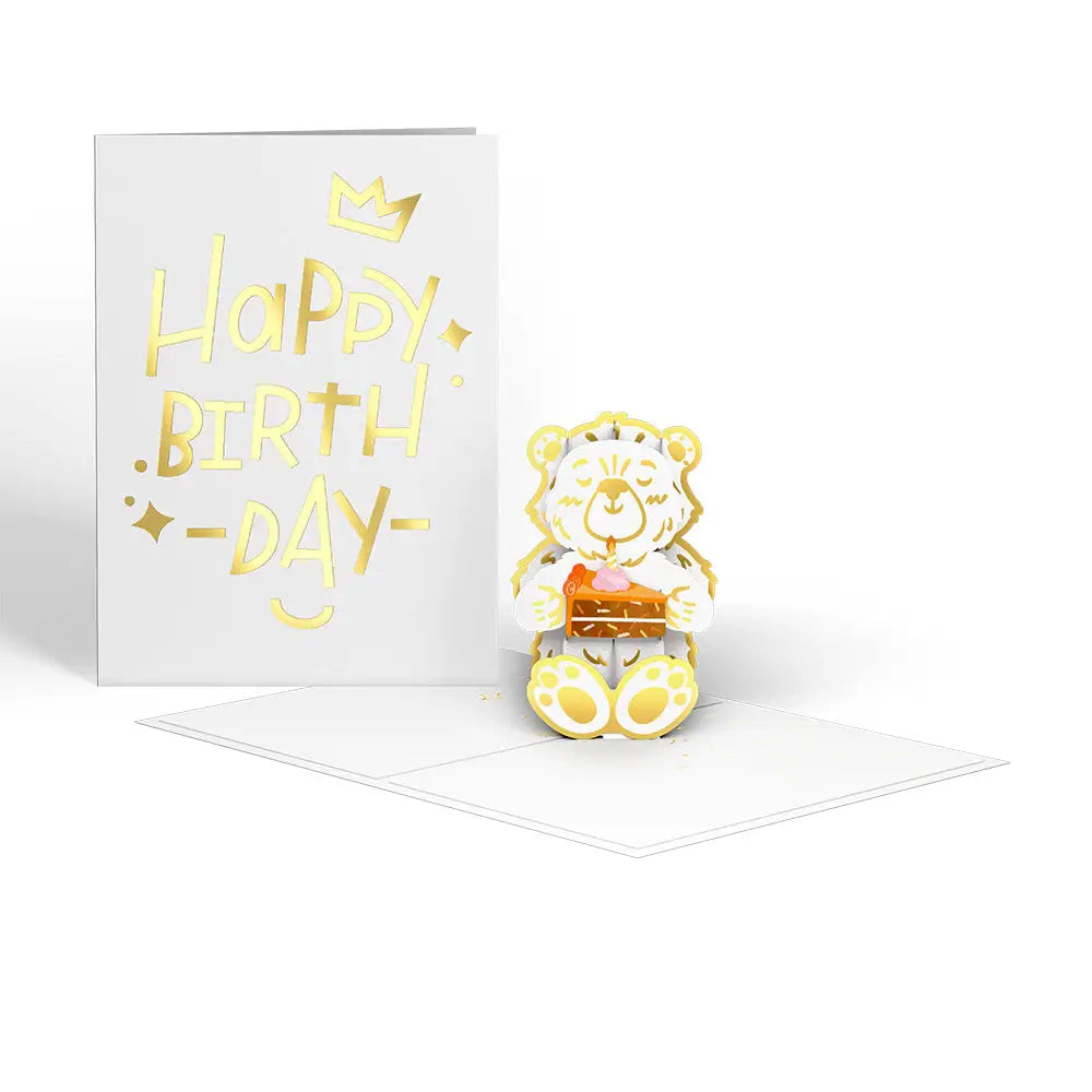 Birthday Cake Bear Tinypop™ Mini Card