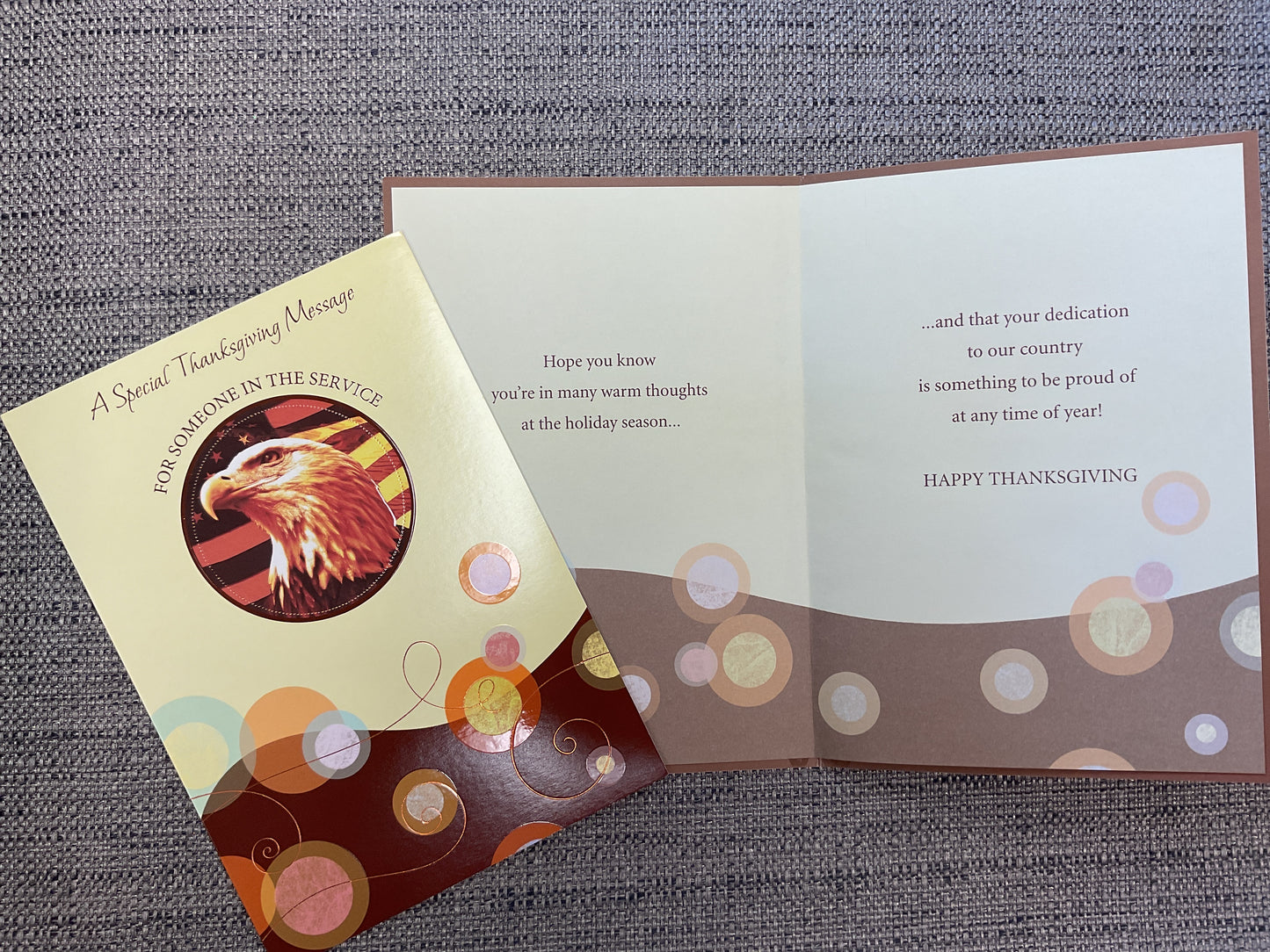 Military Thanksgiving Card