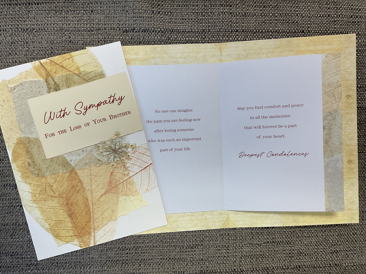 Loss of Brother Sympathy Card