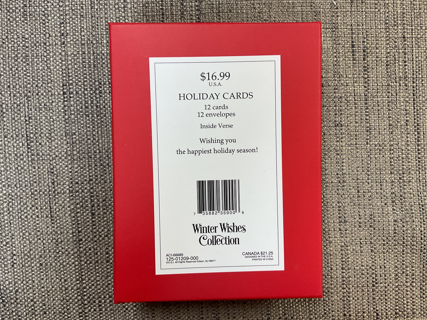 Happy Holidays Boxed Christmas Cards