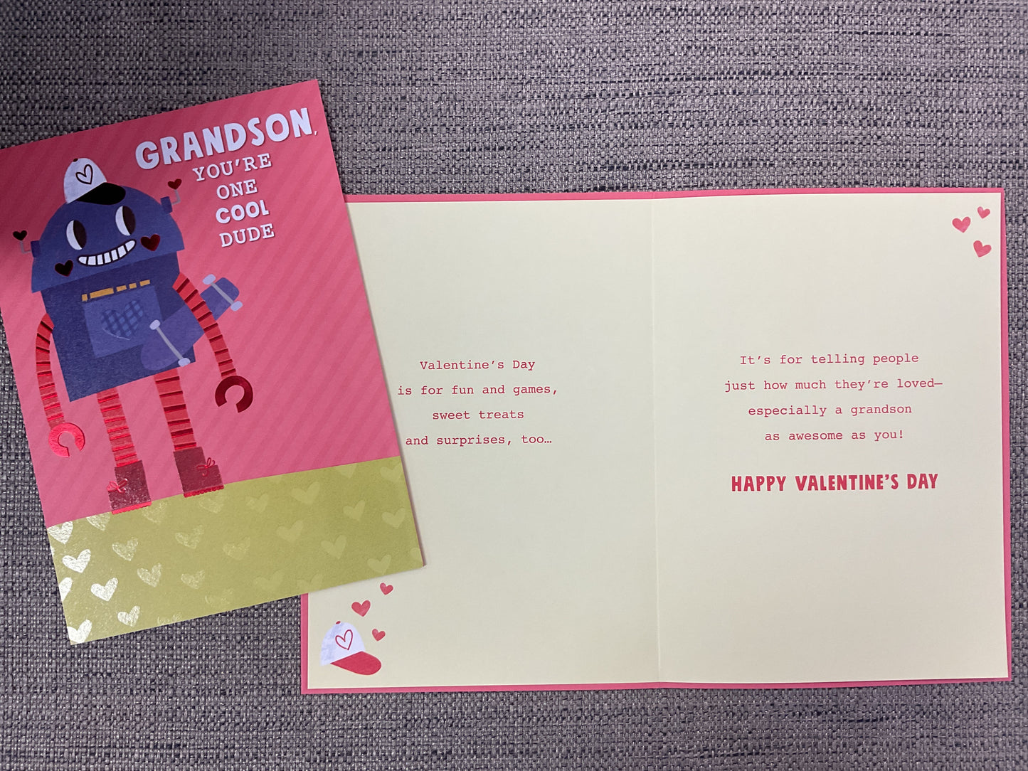 Valentine’s Day Card - Preteen Grandson