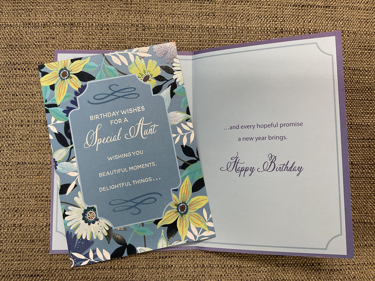 Aunt Birthday Card