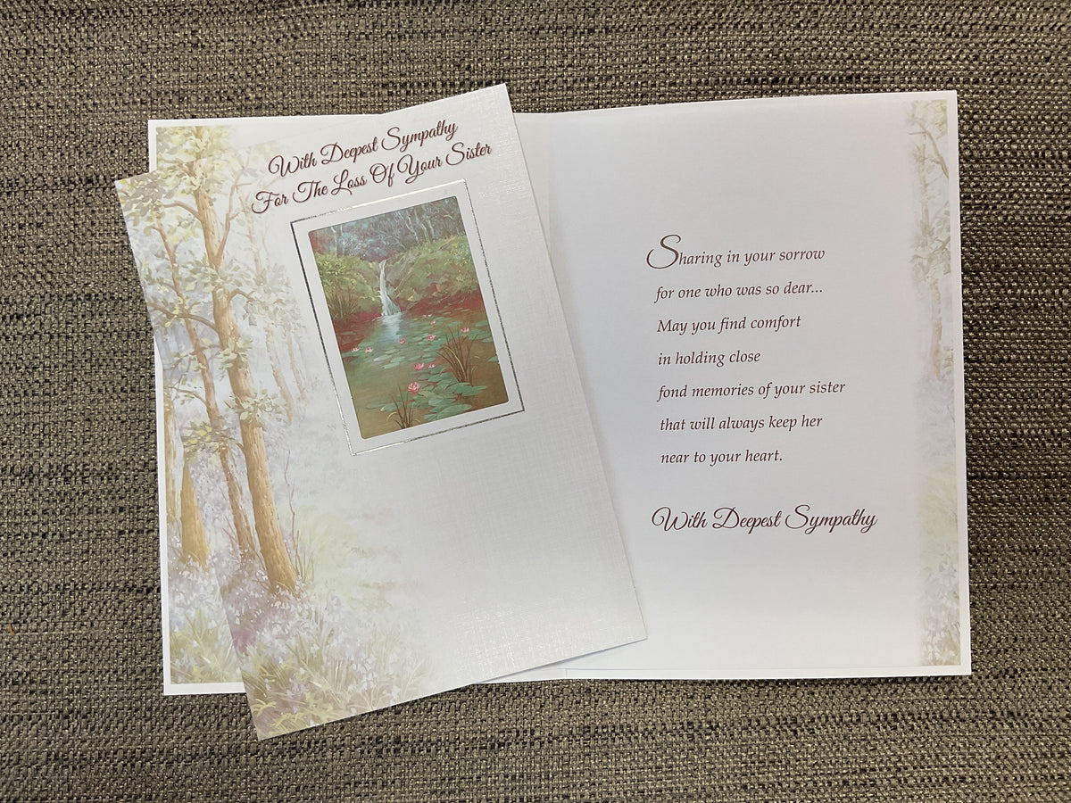 Loss of Sister Sympathy Card