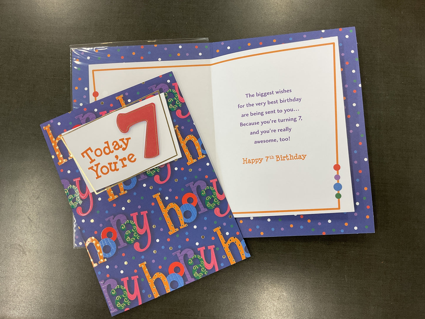 Age 7 Birthday Card
