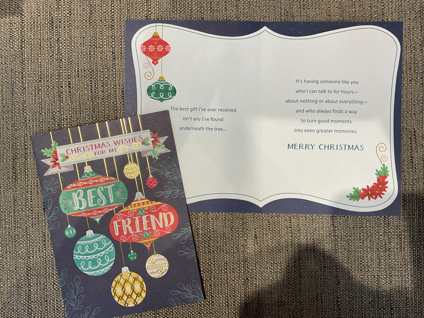 Christmas Card For Best Friend