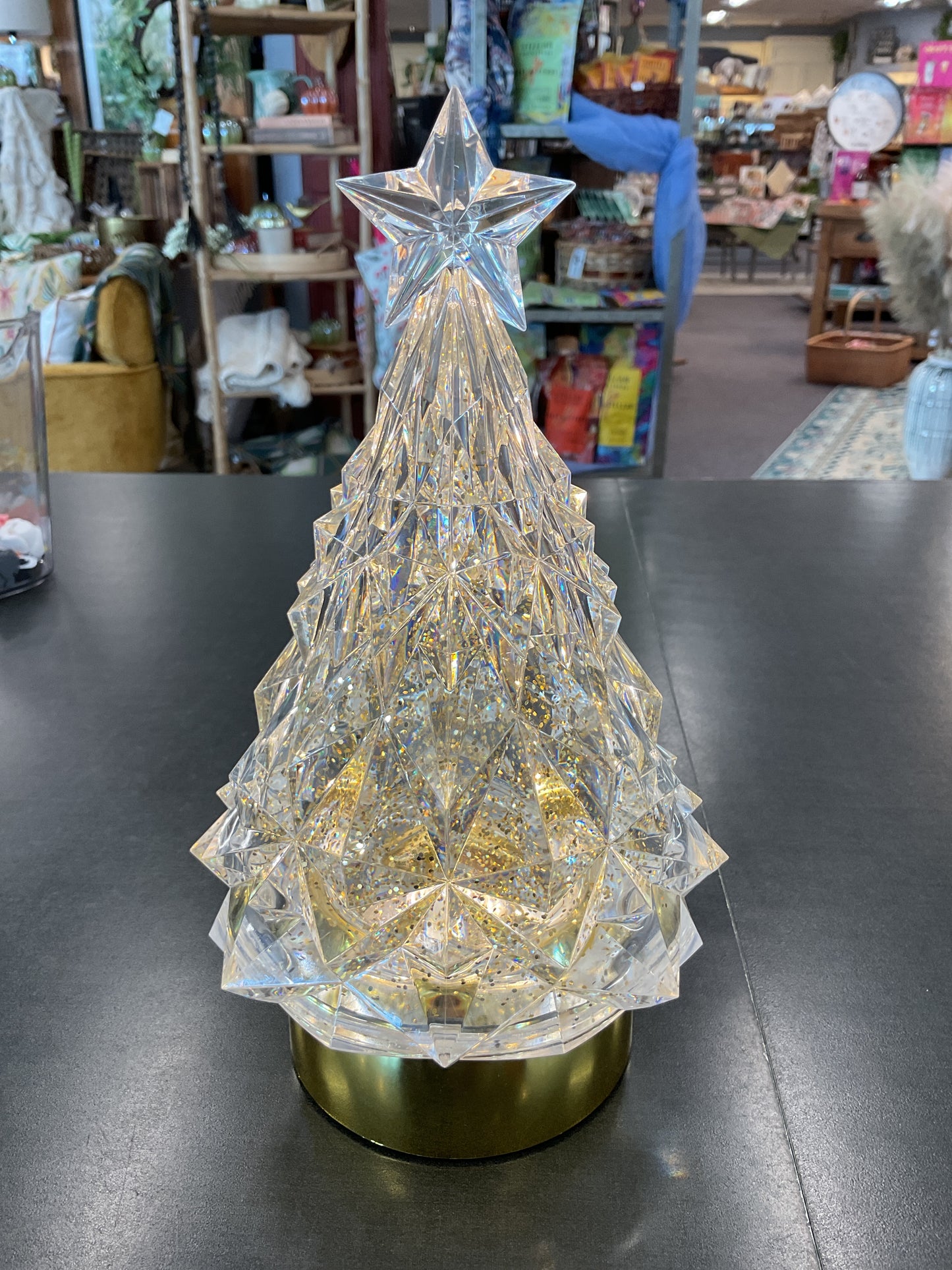 9" LED Blowing Glitter Tree