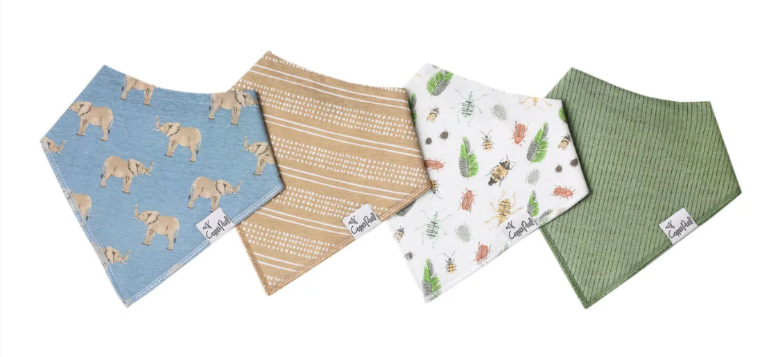 Copper Pearl Bandana Bibs