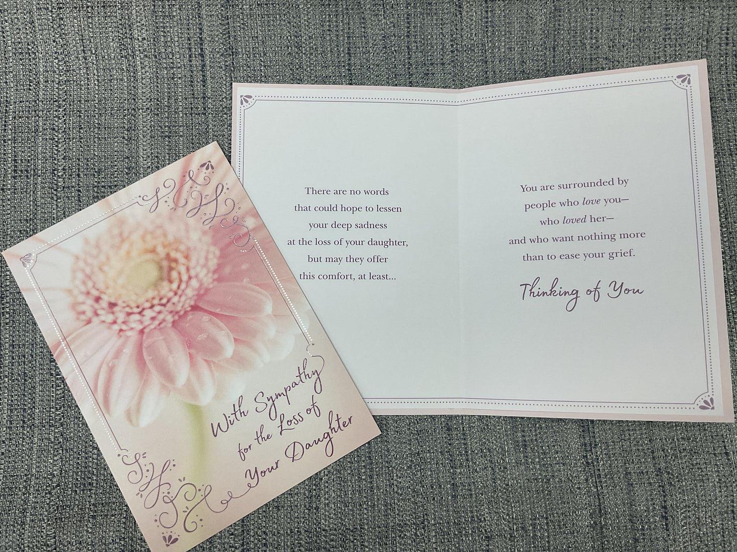 Loss of Daughter - Sympathy Card
