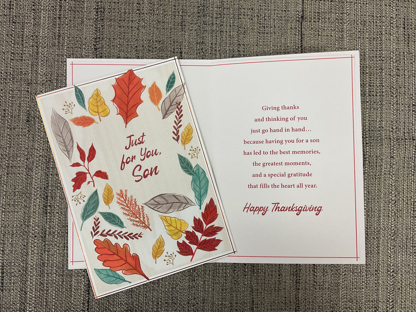 Happy Thanksgiving Son Card
