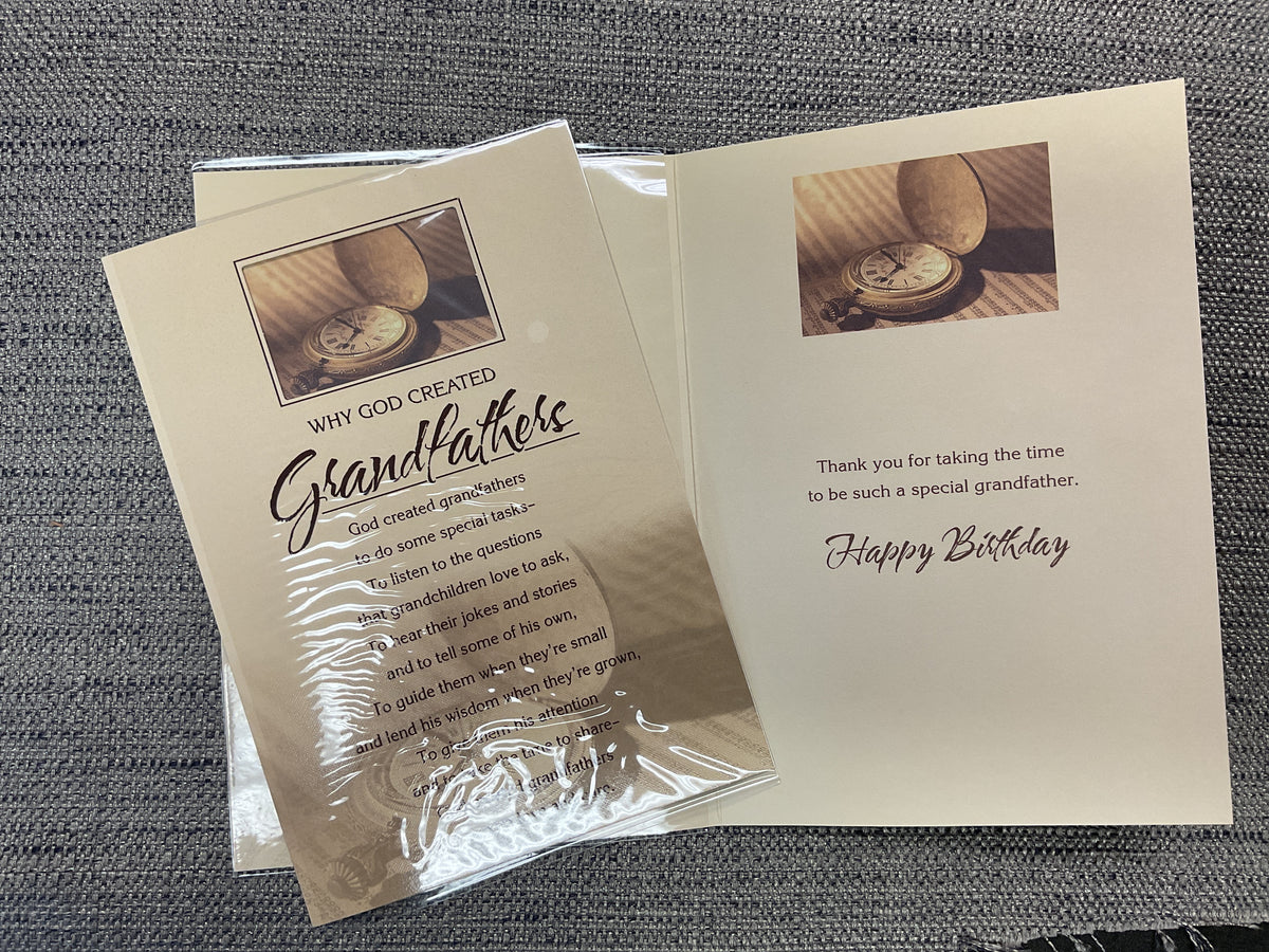 Religious Grandfather Birthday Card