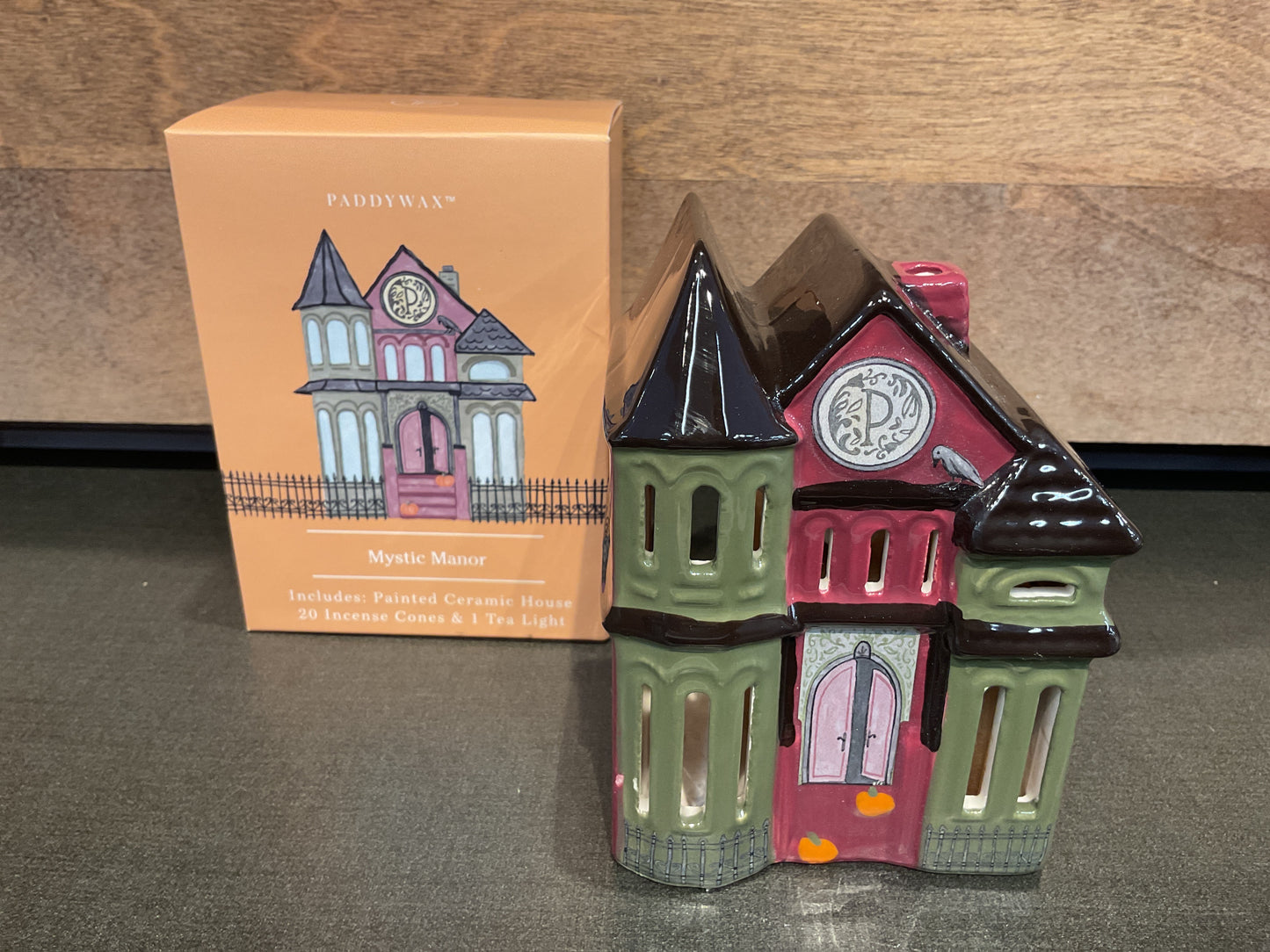 Paddywax Ceramic Incense House With Tea Light