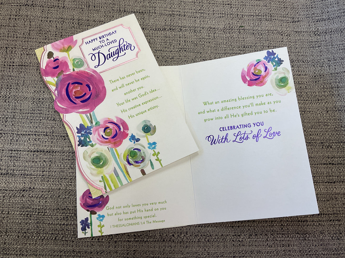 Daughter Religious Birthday Card