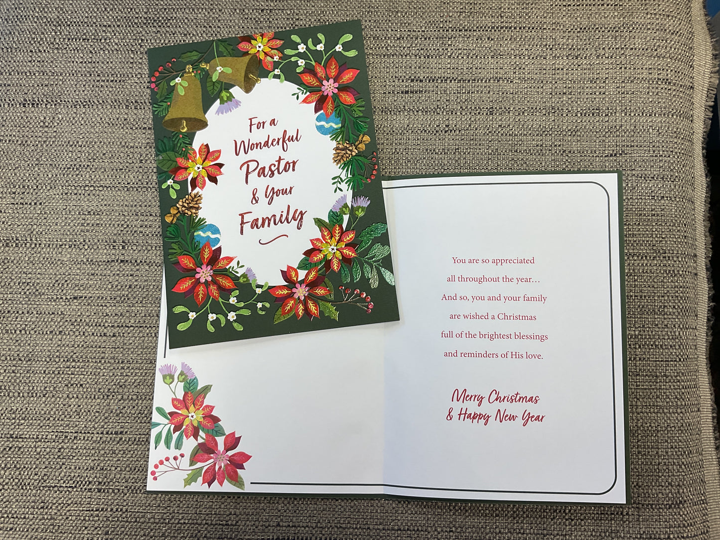 Pastor & Family Christmas Card