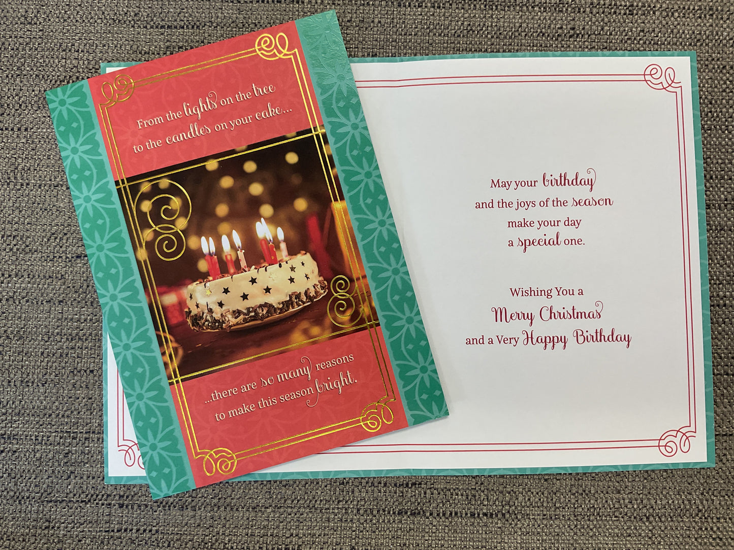 Birthday Christmas Card