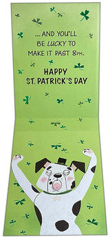Funny St. Patrick's Day Card with Interactive Sliding Panel
