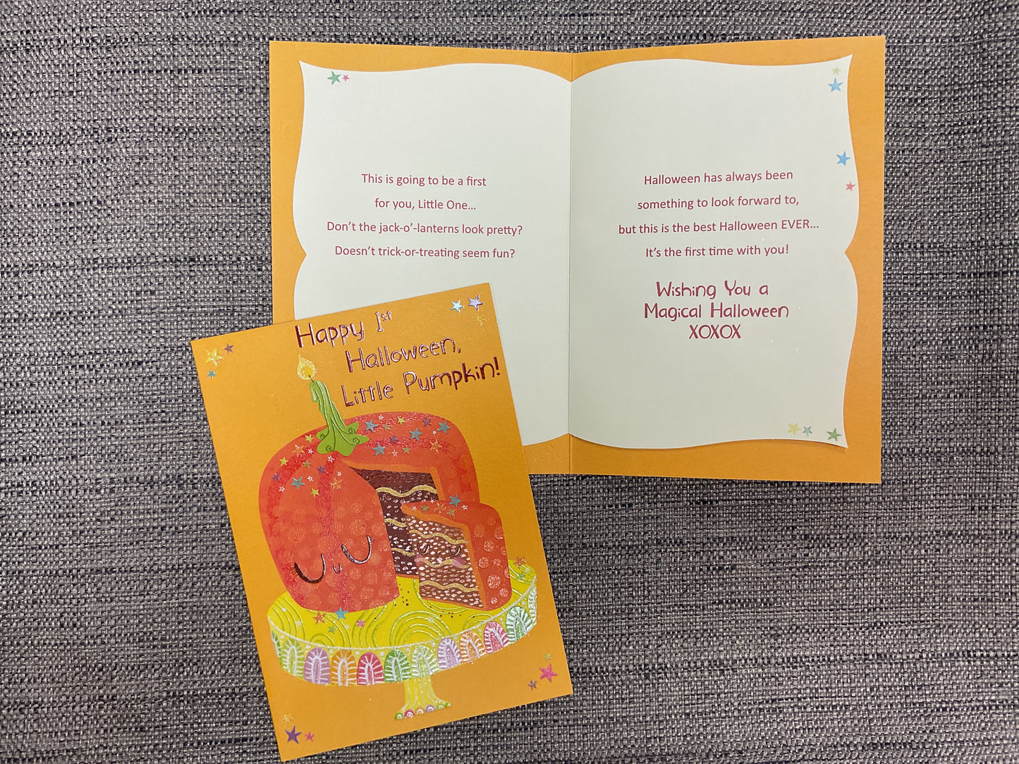 Happy 1st Halloween Little Pumpkin - Halloween Card