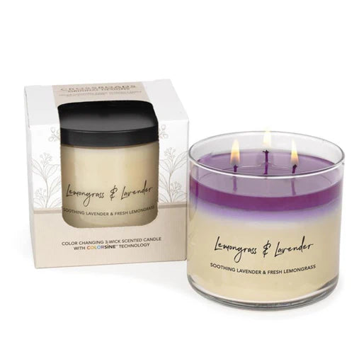 Color Changing 3 Wick Jar Candle