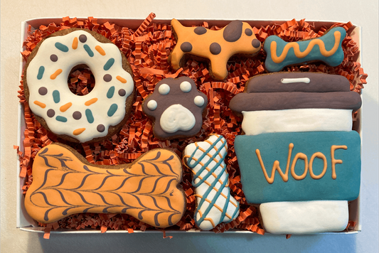 Iced Peanut Butter Dog Treats