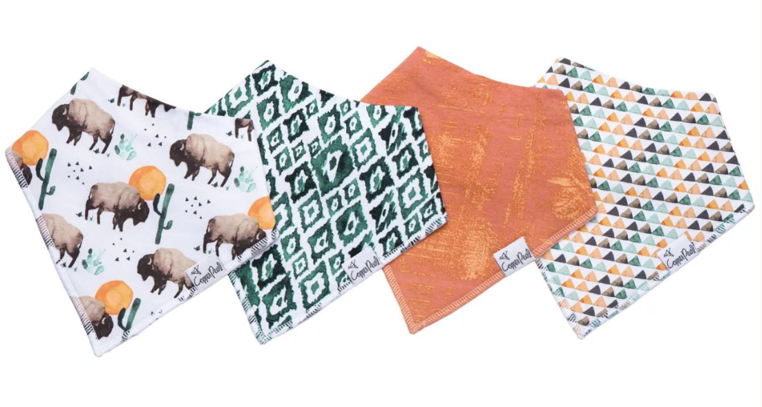 Copper Pearl Bandana Bibs