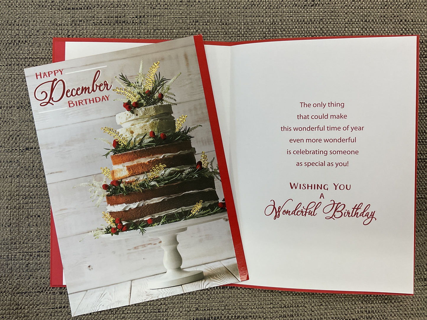 December Birthday Card