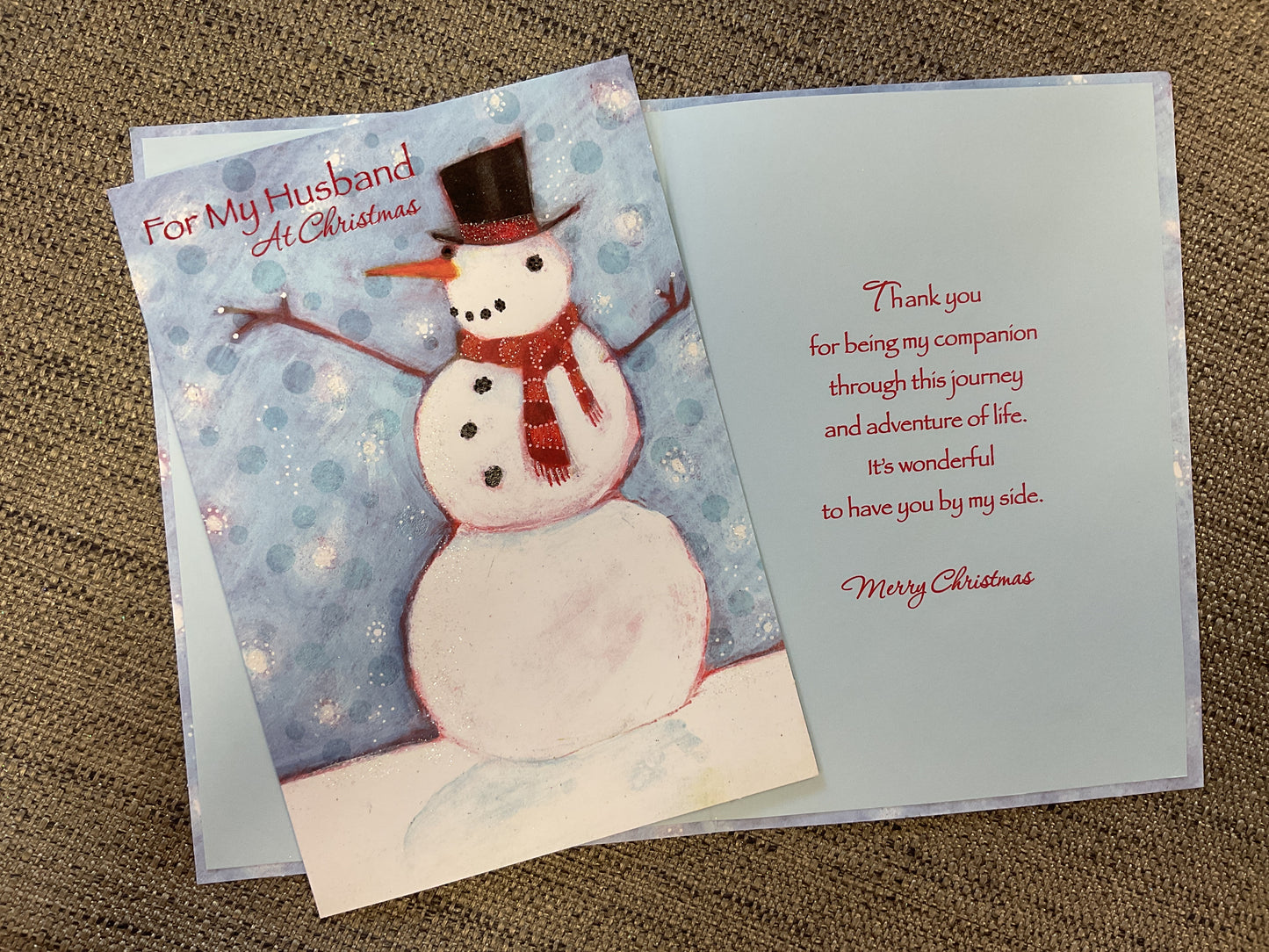 Husband Christmas Card