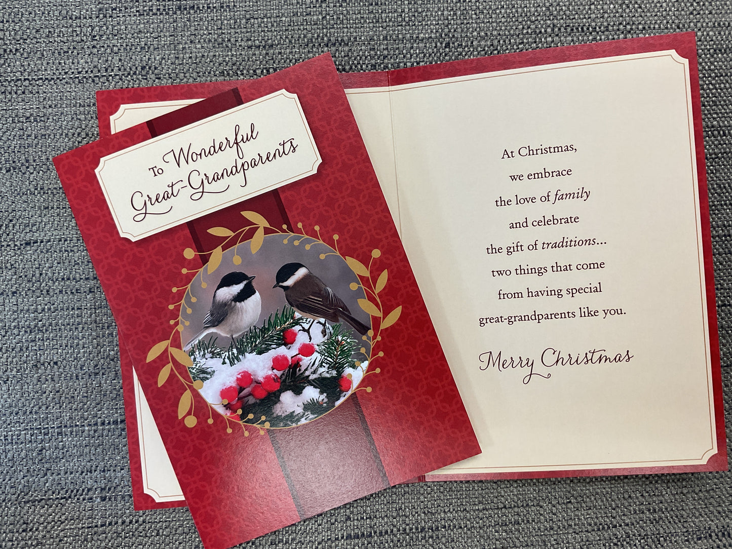 Great-Grandparents Christmas Card