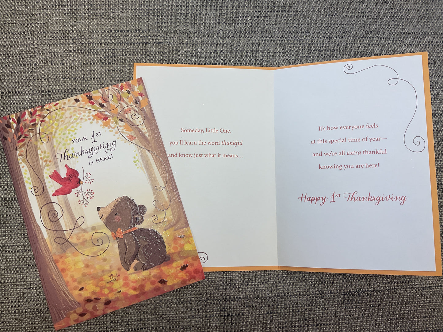 Happy 1st Thanksgiving Card