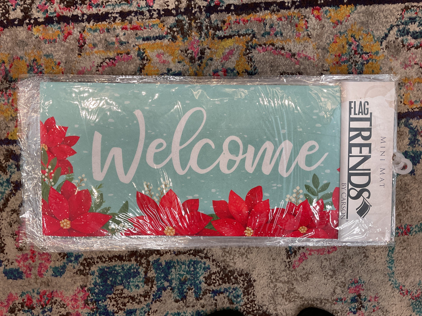 Merry Poinsettias Mini Mat Insert