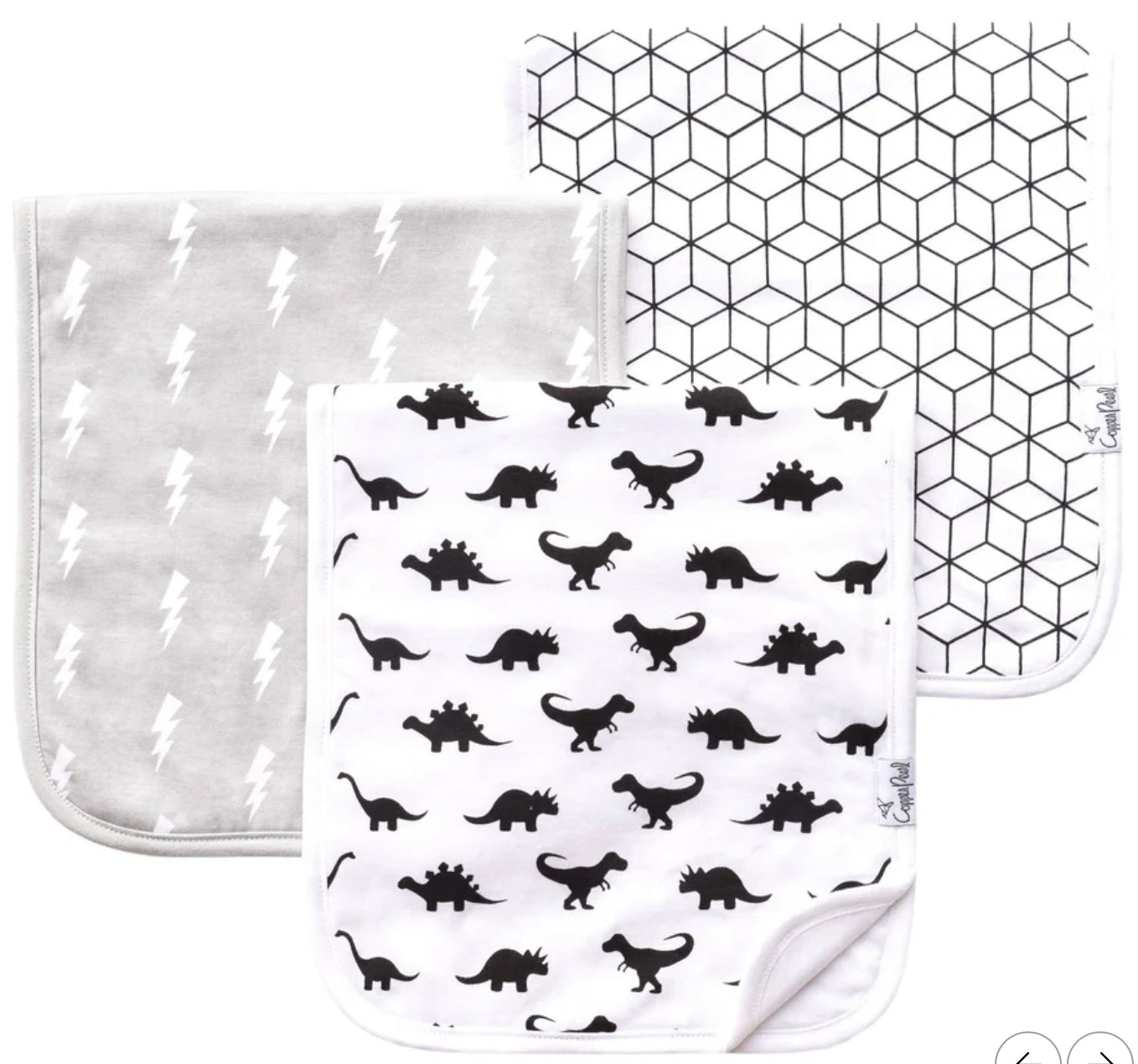 Copper Pearl Premium Burp Cloths