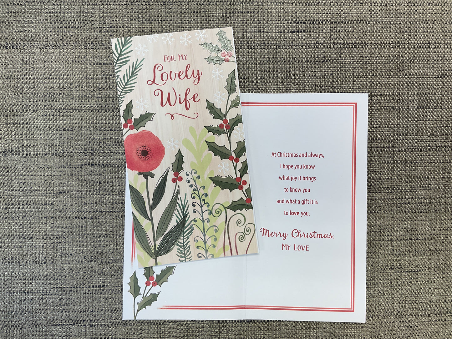 Wife Christmas Card