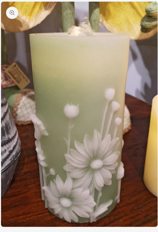 Green Water Fountain Electric Candle