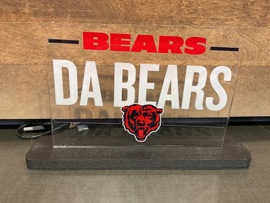 NFL Rectangle Desklite LED Tabletop Decor