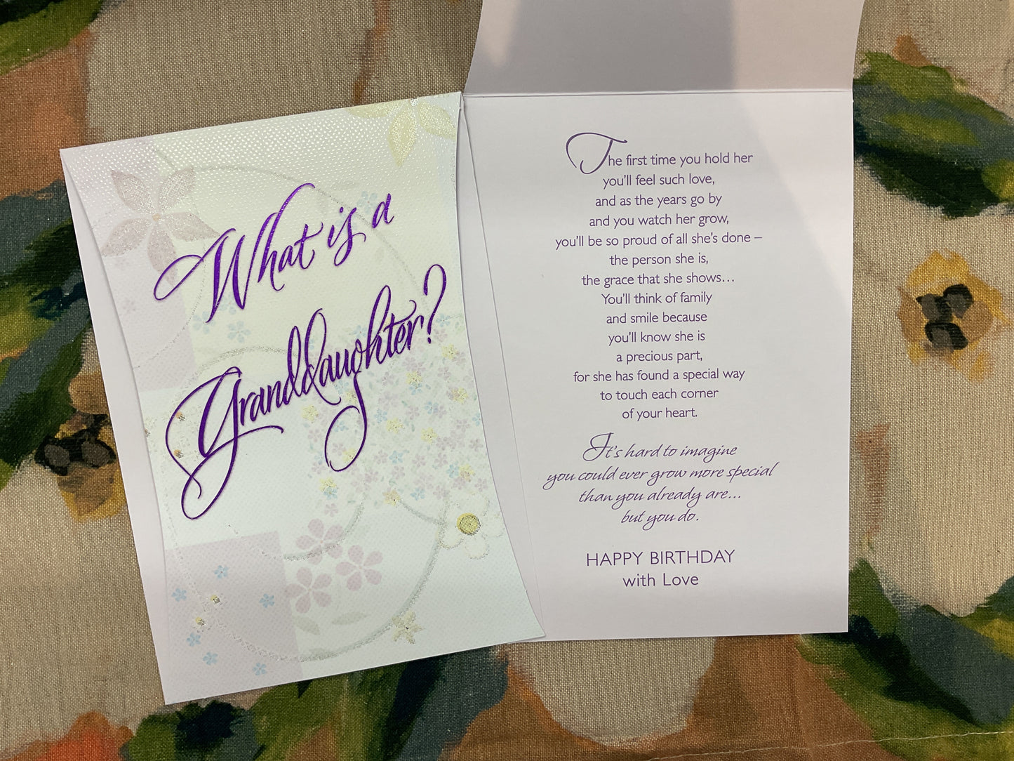 Granddaughter Birthday Card